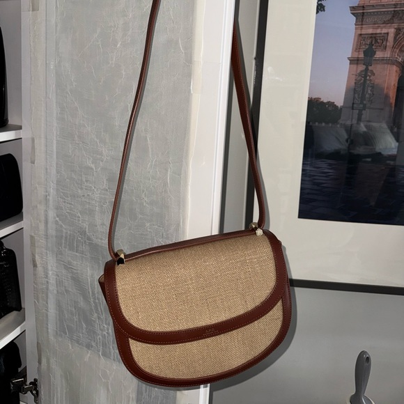 A.P.C. GENÈVE Brown and Tan Crossbody Bag with Classic Design - Picture 2 of 13